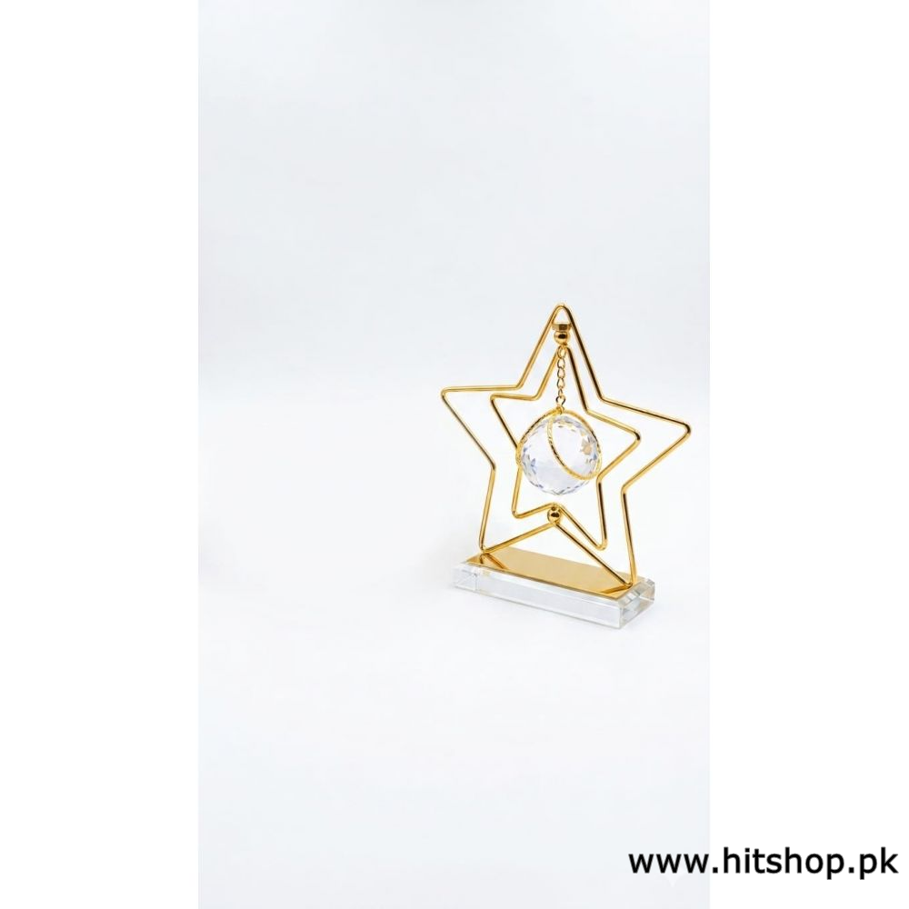 Golden Star Shape Crystal Ball decoration